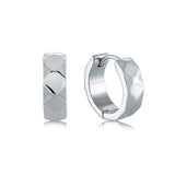 5MM FACETED HUGGIE EARRINGS