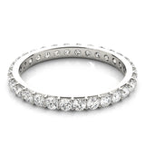 Round Shape Eternity Gold Band -Mat