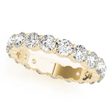 Bague éternité or forme ronde - Mat