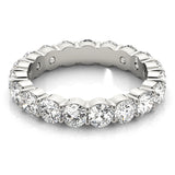 Bague éternité or forme ronde - Mat