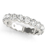Bague éternité or forme ronde - Mat