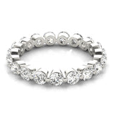 Round Shape Eternity Gold Band -Mat