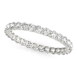 Round Shape Eternity Gold Band -Mat-U Slim