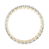 Round Shape Eternity Gold Band -Mat-U Slim