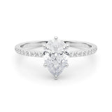 Pear Shape Diamond Engagement Ring- Omega