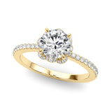Round Brilliant Cut Engagement Ring- Ana