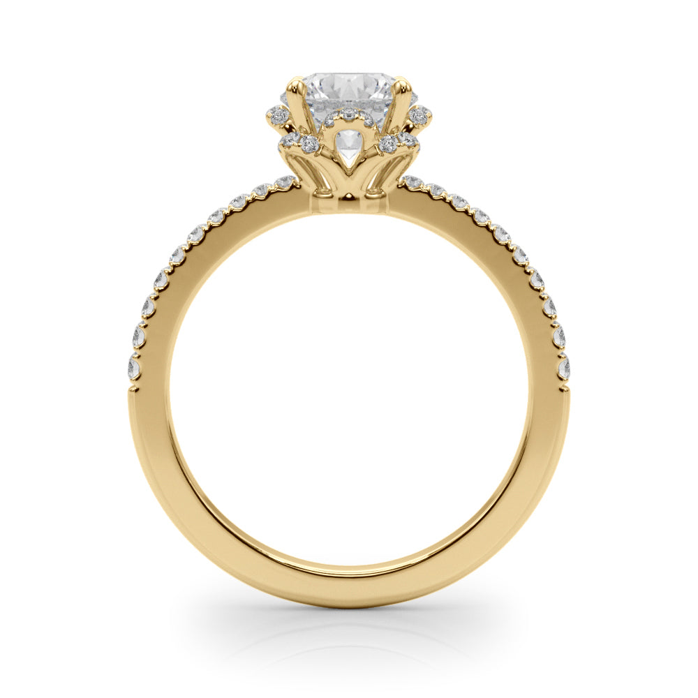 Round Brilliant Cut Engagement Ring- Ana