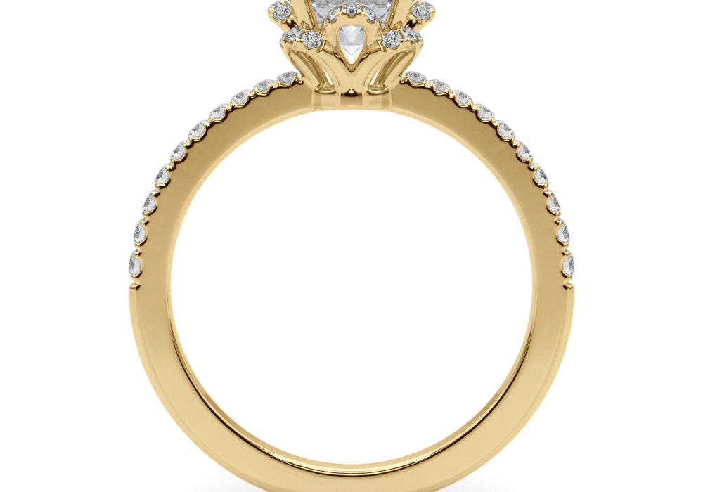 Round Brilliant Cut Engagement Ring- Ana