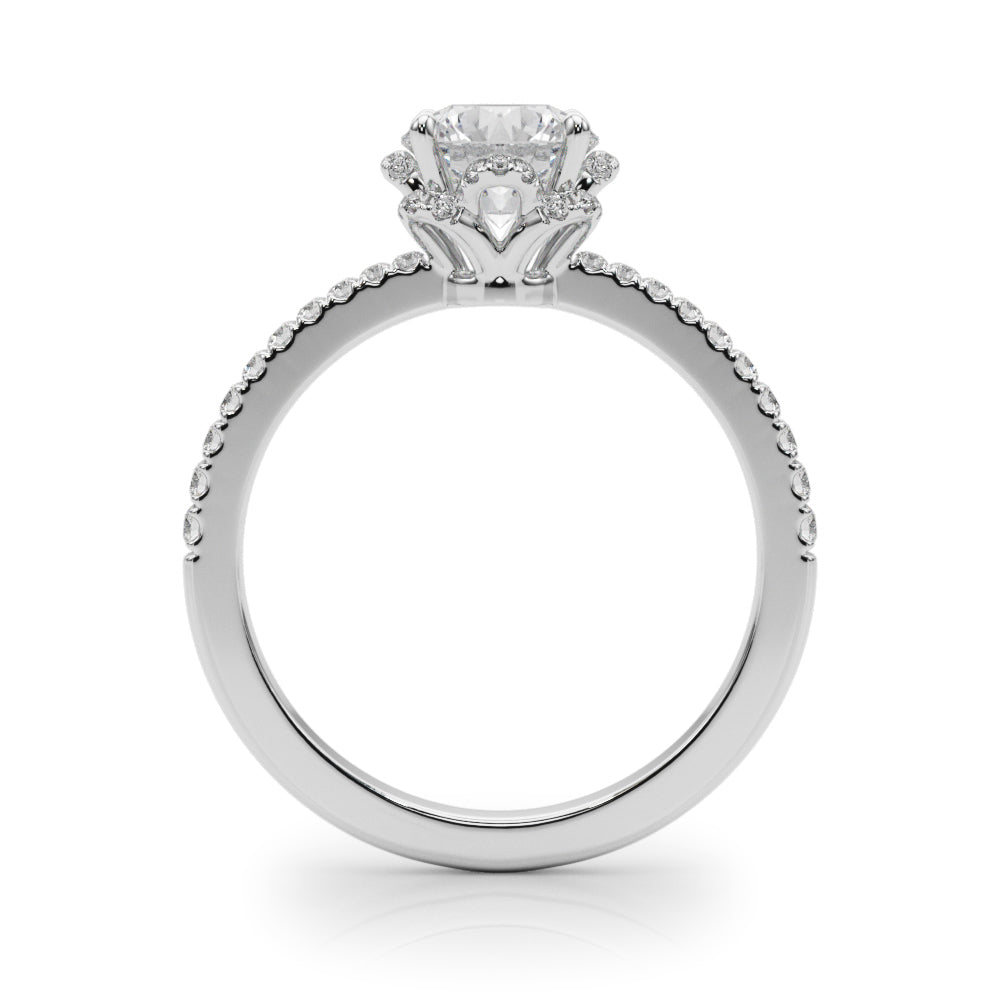 Round Brilliant Cut Engagement Ring- Ana