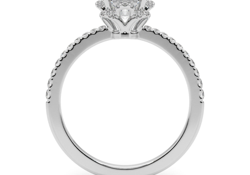 Round Brilliant Cut Engagement Ring- Ana
