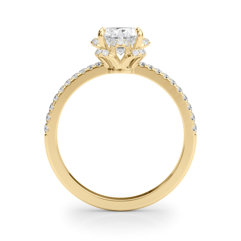 Oval Cut Engagement Ring- Ana