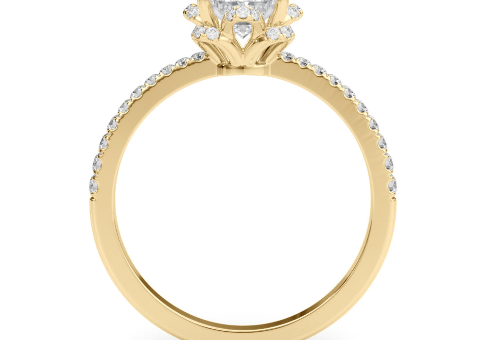 Oval Cut Engagement Ring- Ana