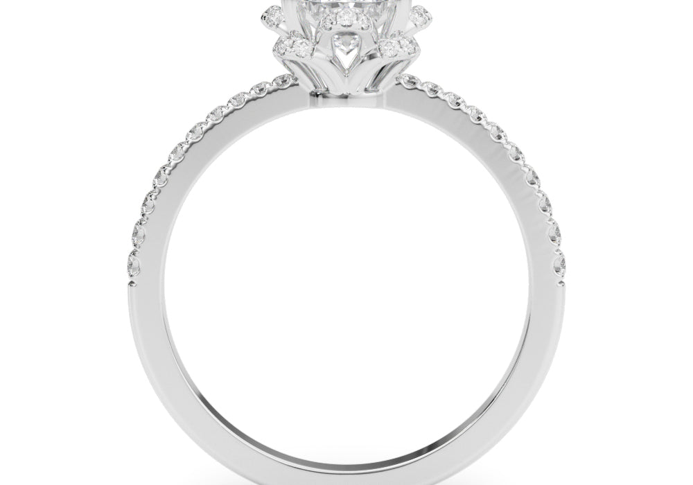 Oval Cut Engagement Ring- Ana