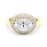 Oval Shape Engagement Ring- Olivia