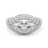 Marquise Shape Engagement Ring- Olivia