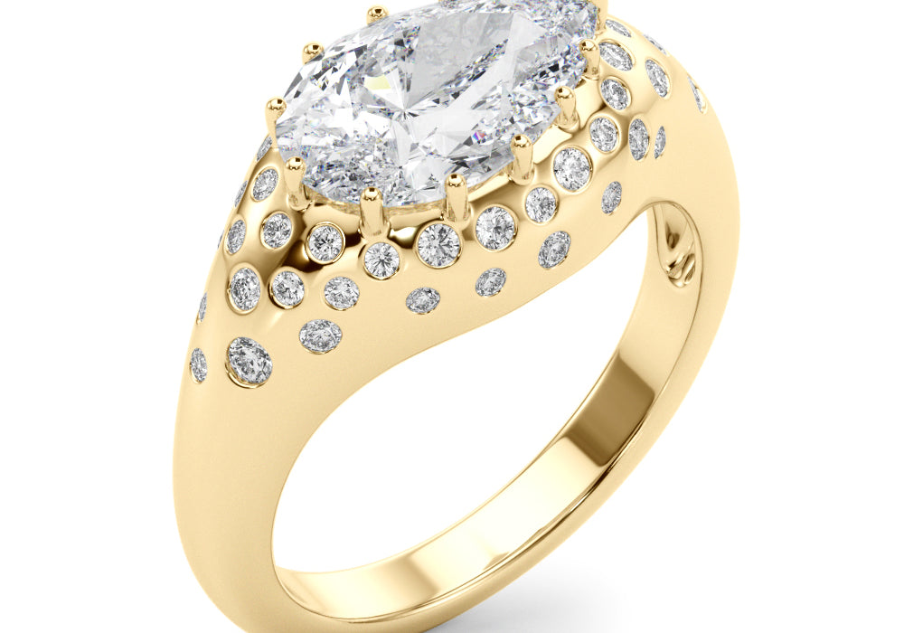 Pear Shape Engagement Ring- Fancy