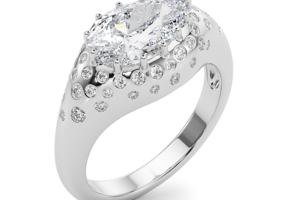 Pear Shape Engagement Ring- Fancy