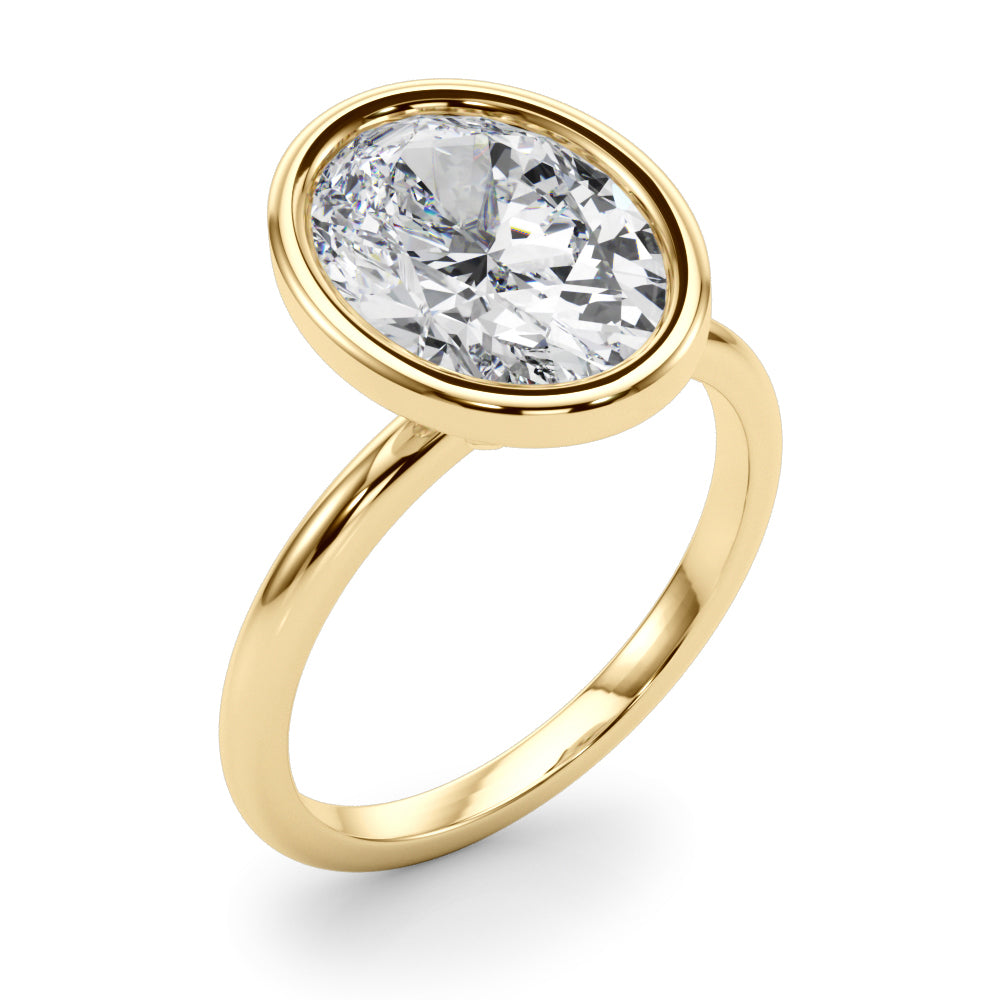 Bague de fiançailles ovale - Stoica 