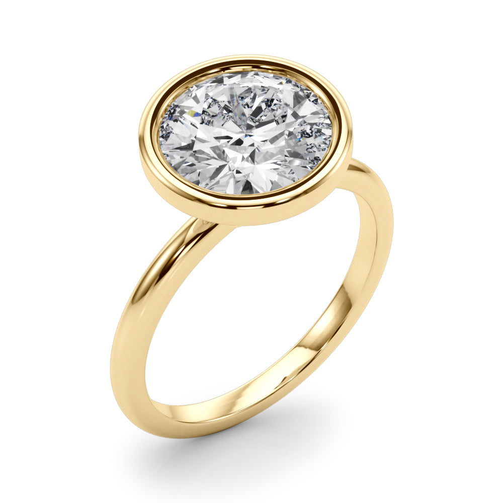 Bague de fiançailles taille ronde - Stoica 