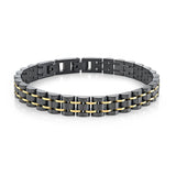 S.STEEL GOLD-IP LINKED BRACELET