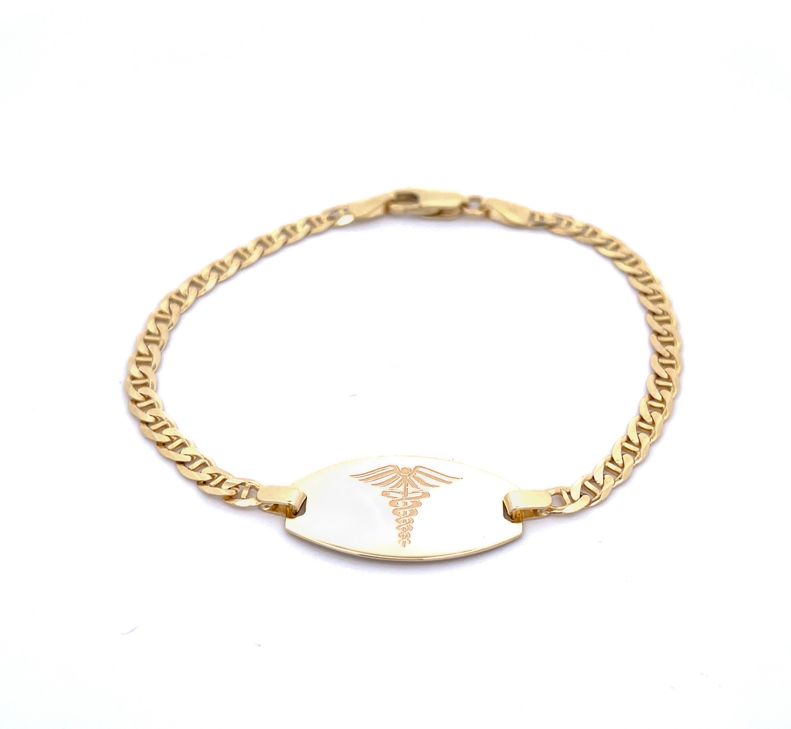 10K SOLID GOLD MEDICAL BRACELET