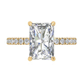 Radiant Shape Diamond Solitaire Miranda Ring