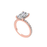 Radiant Shape Diamond Solitaire Miranda Ring