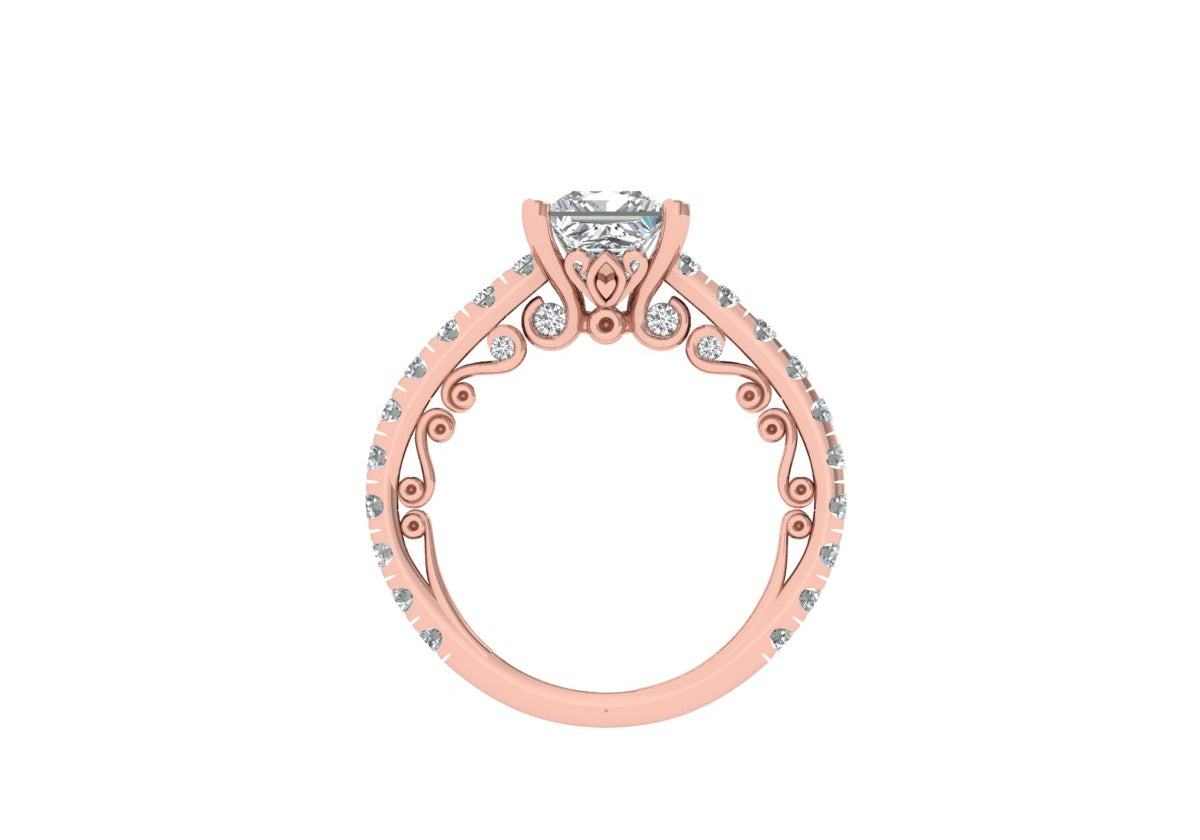 Princess Diamond Karla solitaire Ring