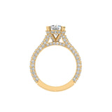 Round  Shape Diamond Solitaire Sparkle Ring