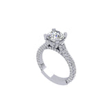 Round  Shape Diamond Solitaire Sparkle Ring