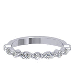 14K Oval Hidden Halo Diamond Engagement Ring-Joanna