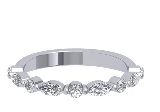 14K Oval Hidden Halo Diamond Engagement Ring-Joanna