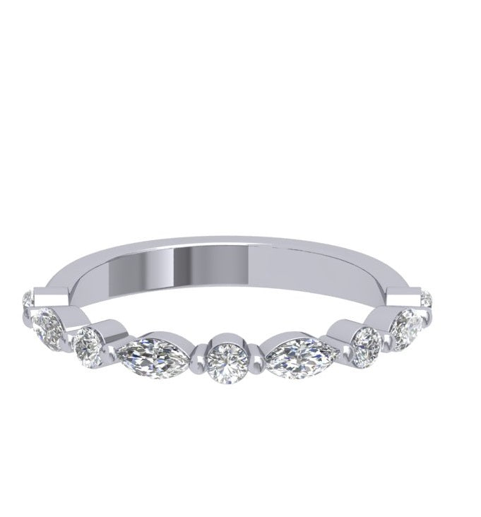 14K Oval Hidden Halo Diamond Engagement Ring-Joanna