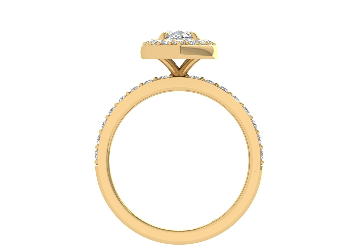 Marquise Halo Diamond Engagement Ring Avi