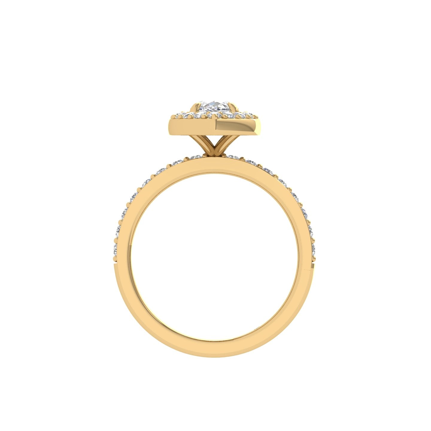 Marquise Halo Diamond Engagement Ring Avi