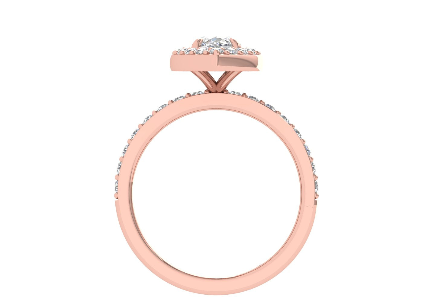Marquise Halo Diamond Engagement Ring Avi