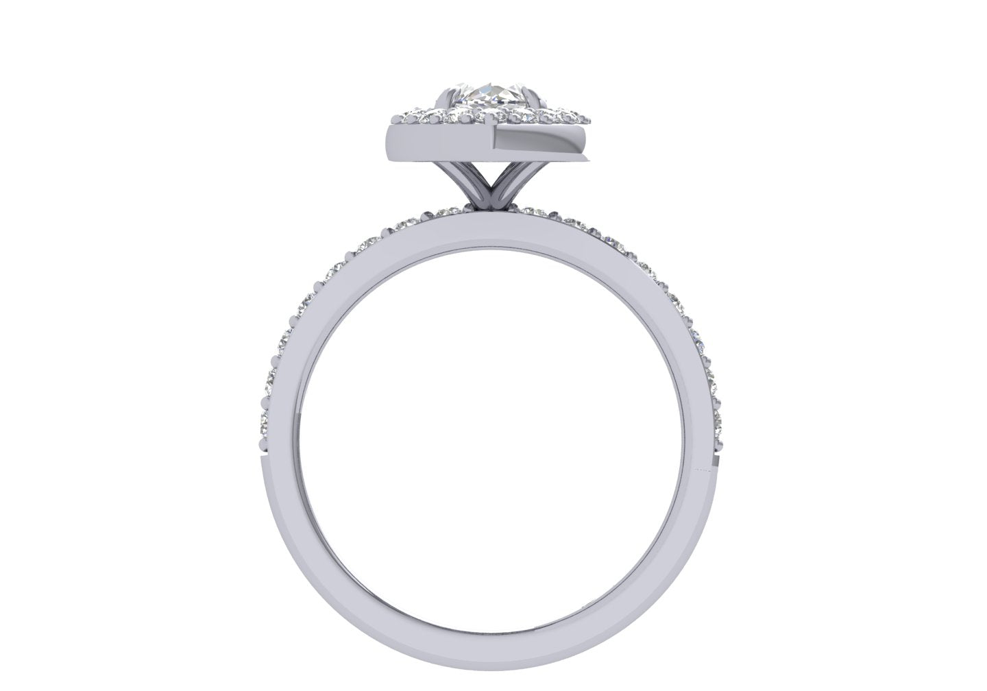 Marquise Halo Diamond Engagement Ring Avi