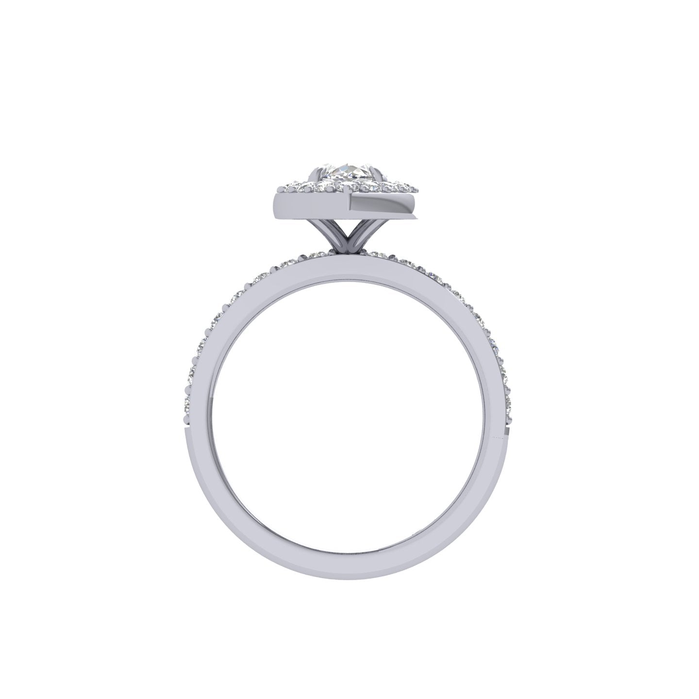 Marquise Halo Diamond Engagement Ring Avi