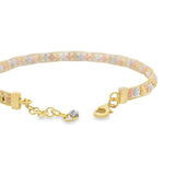 18K Gold 3Color Beaded Bracelet