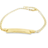 Baby ID Bracelet 10K Mariner link