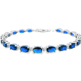 Blue Stone Bracelet Silver S925