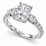 Bague à diamants poire et ovales — BeJolie Éclat