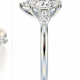 The Pear Trinity – Pear Diamond Engagement Ring 14k