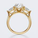 The Pear Trinity – Pear Diamond Engagement Ring 14k