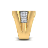 The Regent Pavé Signet Ring -10K Diamond