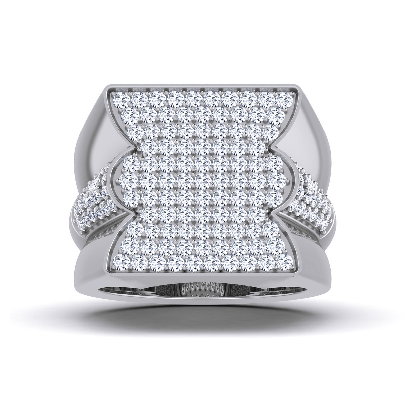 The Regent Pavé Signet Ring -10K Diamond