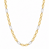 Trio Link Two-Tone Gold Necklace