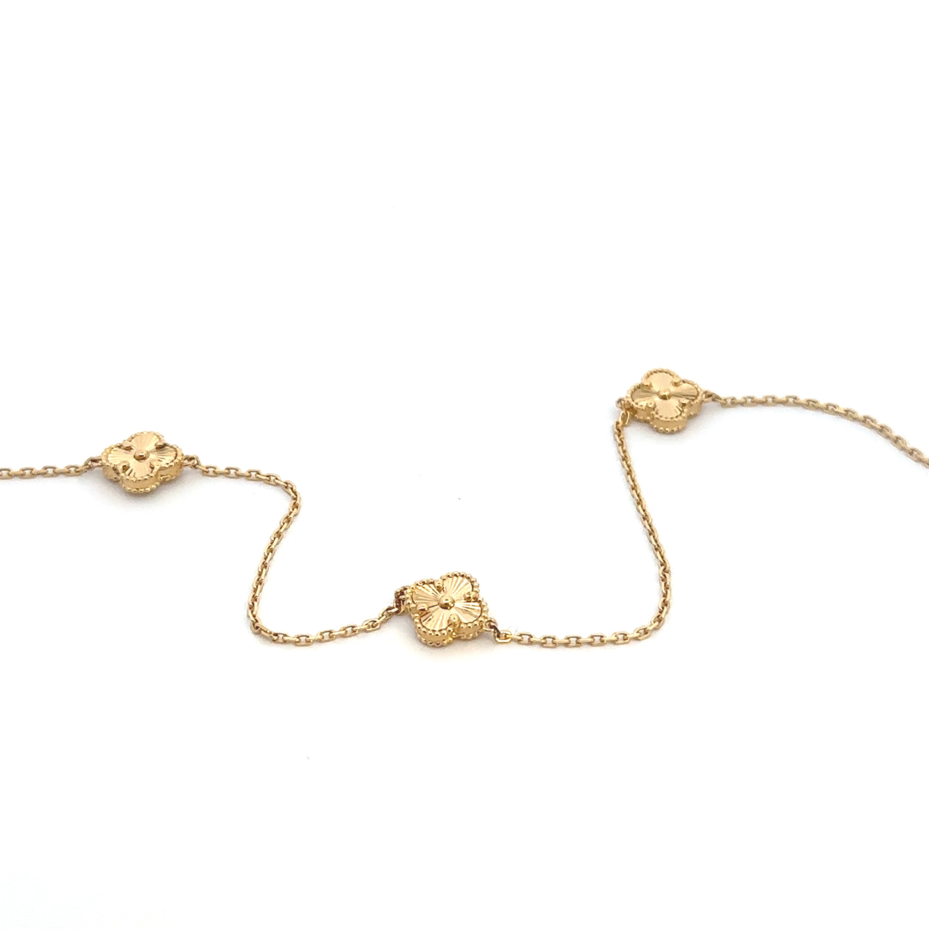 Small Clover Gold Necklace  18k