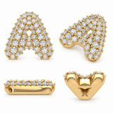 The Bubble Initials Diamond Collection - 10K Gold Diamonds