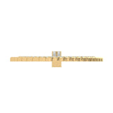 Large Cuban Diamond Picture Memory Pendant Gold